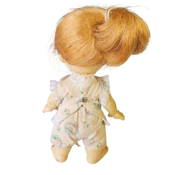 Vintage 1960s Huggles Doll Japan Red Hair Big Eyes 7” Vinyl Girl Toy Collectible - Picture 2 of 6